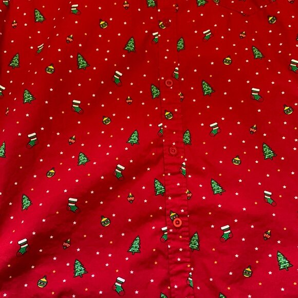 2 Urban Heritage Happy Holidays Casual Shirts Men Sz XL Christmas All Over Print - Picture 12 of 15